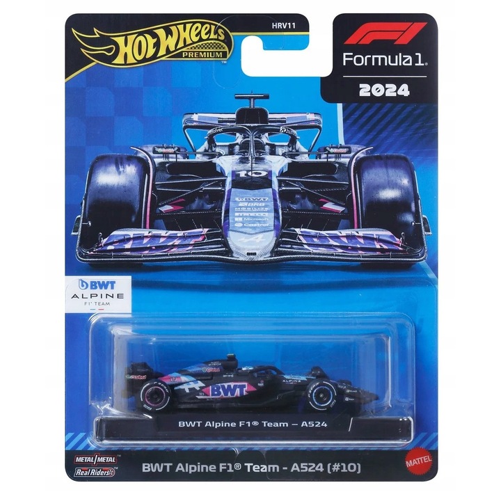 Masinuta, Hot Wheels, BWT Alpine F1 A524 #10 Gasly, 2024, nou model