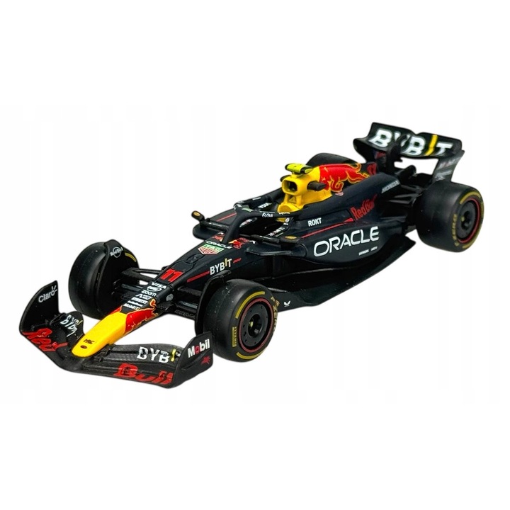Modellautó fém Formula 1 Bburago Red Bull RB20 2024 piros 10cm 1:43