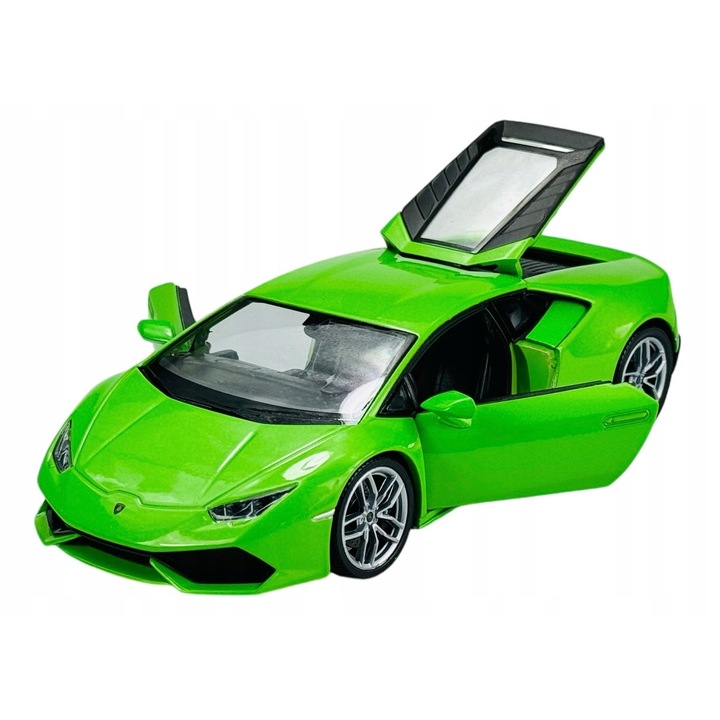 Welly Lamborghini Huracan LP 610-4 modellautó, fém, zöld, 1:24