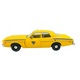 Autómodell, GreenLight, 1978 Dodge Monaco, 1:24, sárga, 22x8cm
