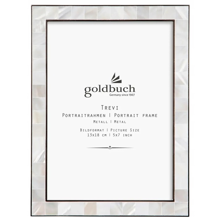 Rama foto GOLDBUCH 15x20 metalica argintie, design elegant, pentru un singur tablou