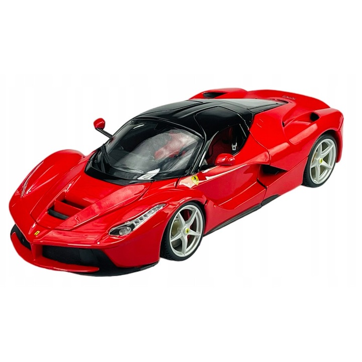 Modell fém Ferrari LaFerrari F70 2015, Bburago, piros, 1:18, gyűjtőknek