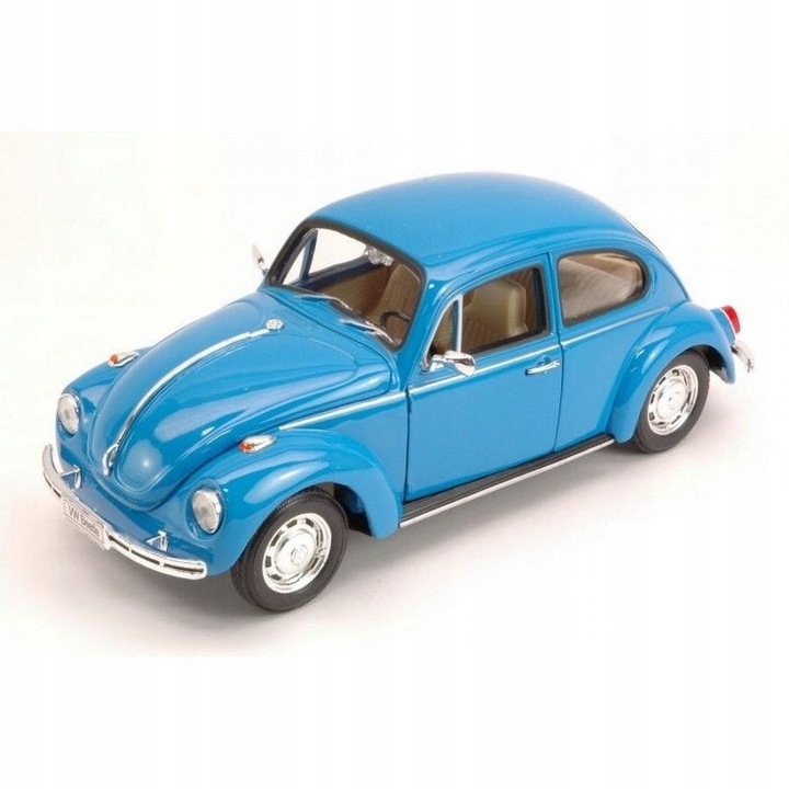 Masinuta Welly Volkswagen Beetle Garbus 1:24 metal, albastru, die cast