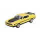Mini GT 1971 Ford Mustang Mach1, fém modell 1:64, sárga, 7,5cm