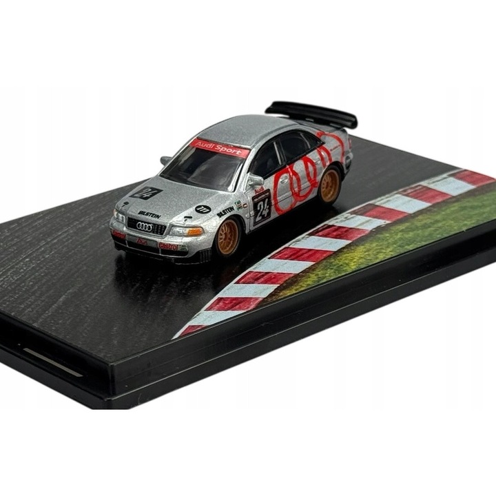 Masinuta metalica Matchbox 1996 Audi A4 Super Touring, 1:64, 8x3cm, editie limitata