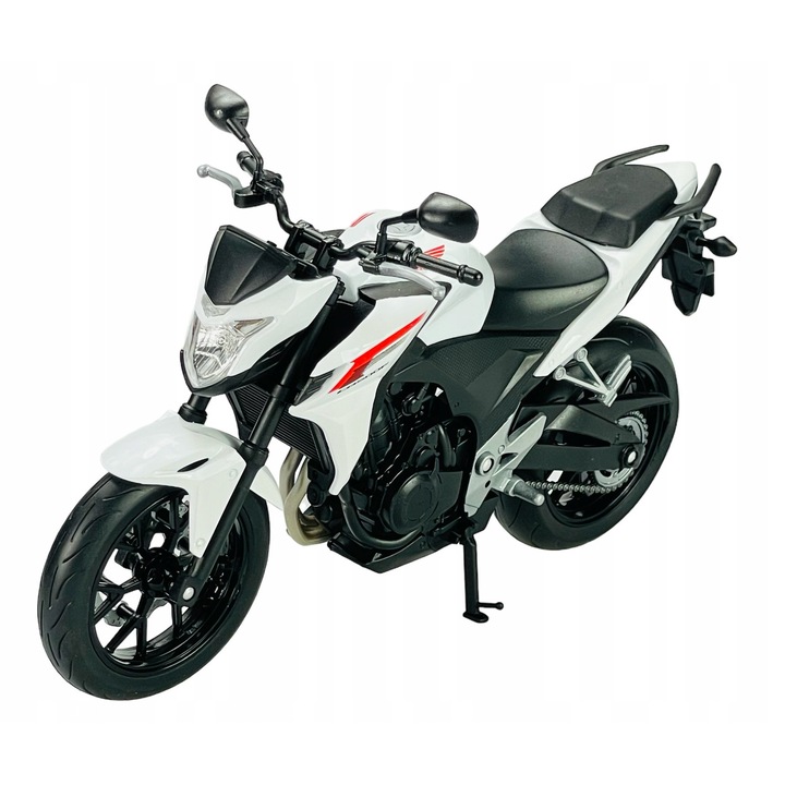 Welly Honda CB500F játék motorkerékpár, 1:18, fém és műanyag, 19cm