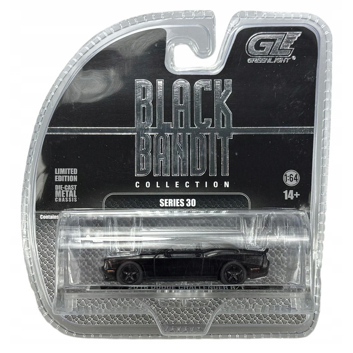 Masinuta, GreenLight, Dodge Challenger R/T, 1:64, metal, negru