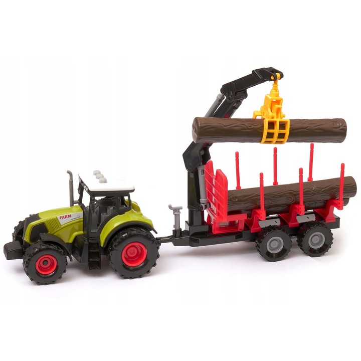 Tractor cu remorca Dromader, efecte sonore, 42x18x12cm
