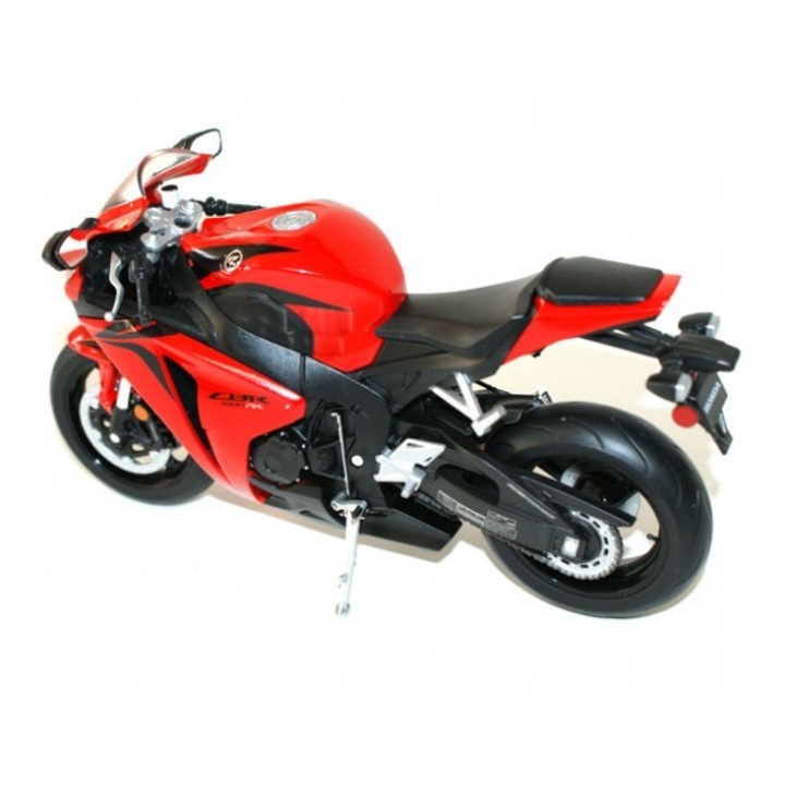 HONDA CBR 1000-RR motorkerékpár modell, Welly, 1:18, fém, 15,5x10x7cm