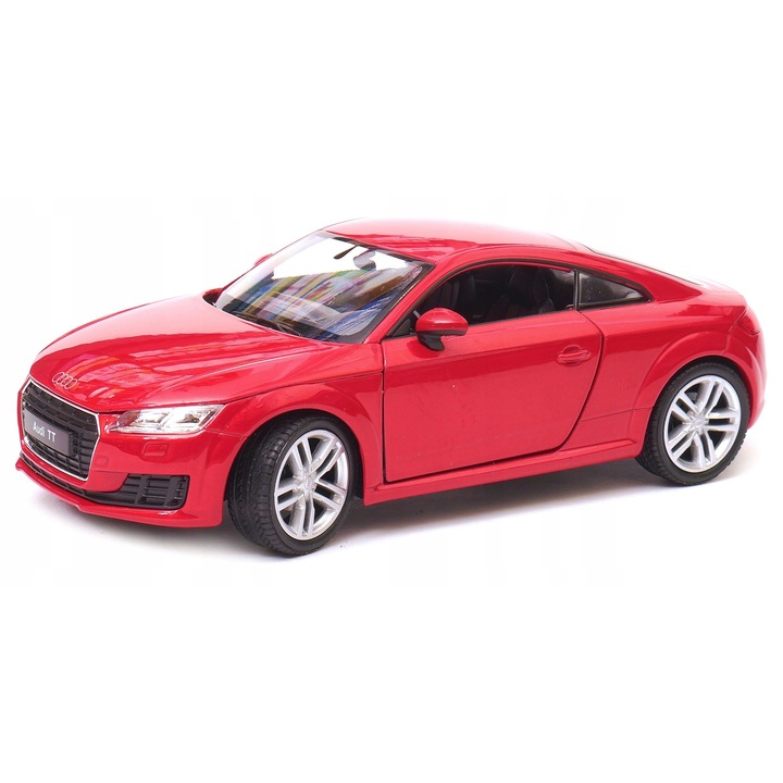 Masinuta diecast Welly Audi TT Coupe 2014, 19cm, bordo