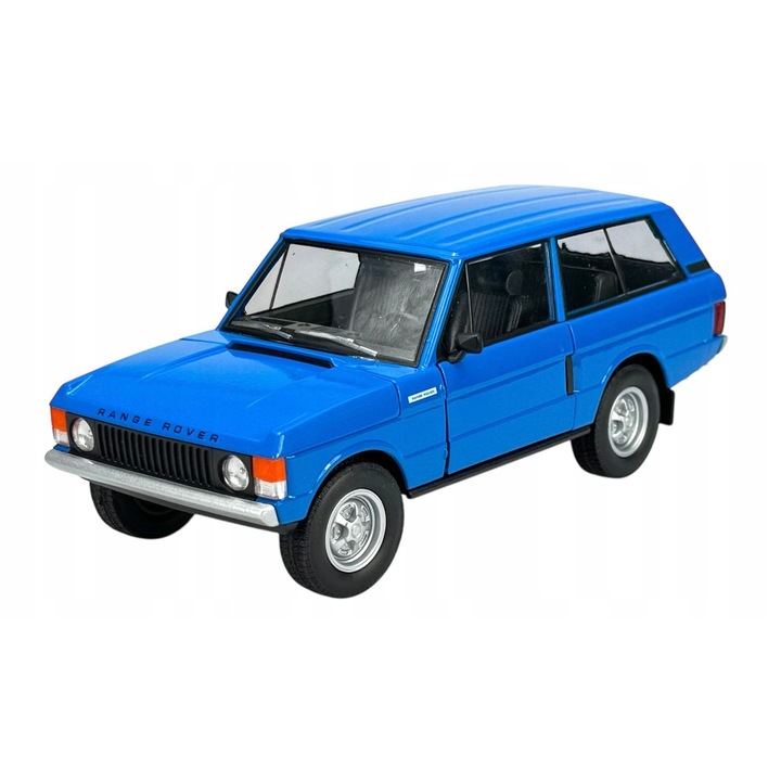 Welly Land Rover Range Rover 1970 modellautó, 1:24, nyitható ajtók, 18x8cm, kék