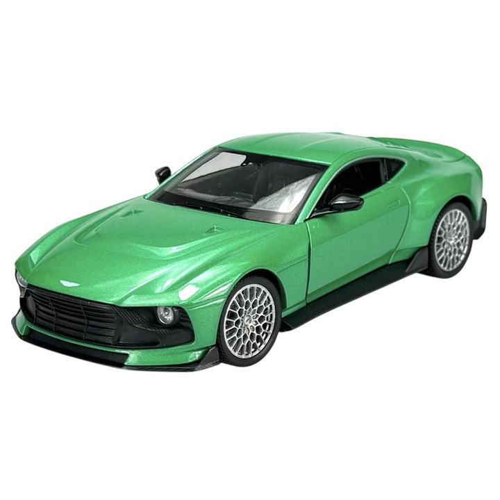 Welly Aston Martin Valour fém kisautó, 1:24, zöld, 19x9cm