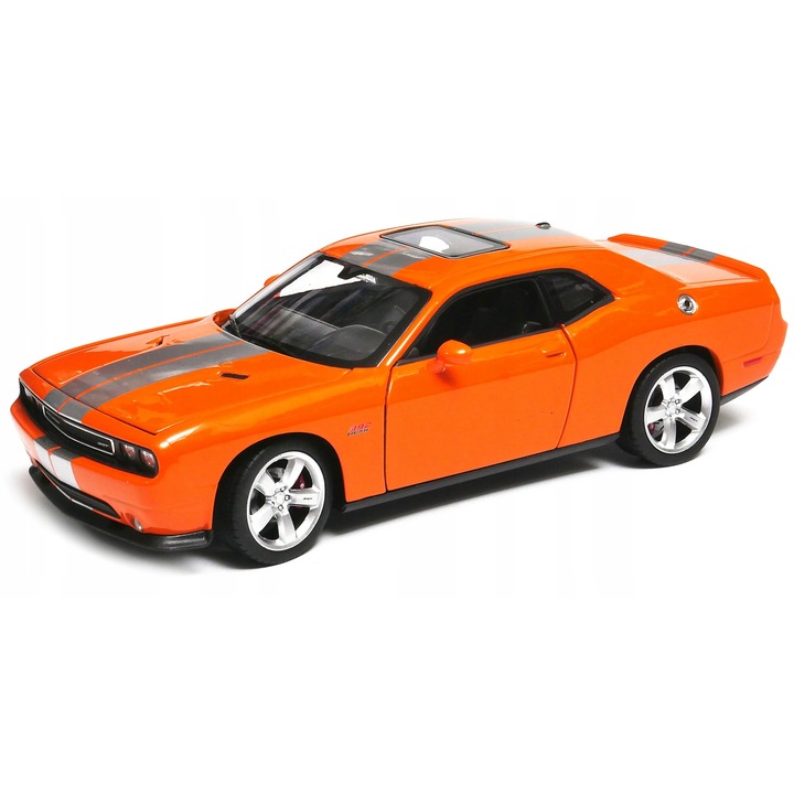 Dodge Challenger SRT modellautó 1:24, Welly, fém, nyitható ajtók, 19x9x5,5cm