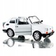 Modellautó Fiat 126p Maluch, Welly, fehér, 15x7x7cm