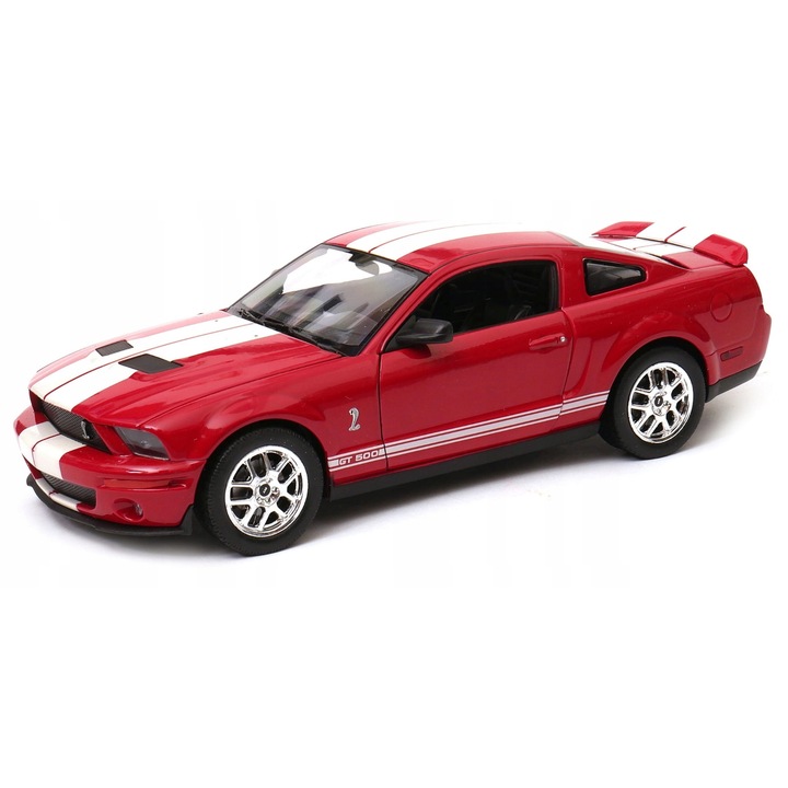 Automacheta Dromader Shelby Cobra GT500 1:24, piros, 19cm, precíz részletek