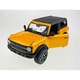 Maisto fém modell 2021, Ford Bronco Badlands, 1:24, narancssárga, 18x9x7,5cm