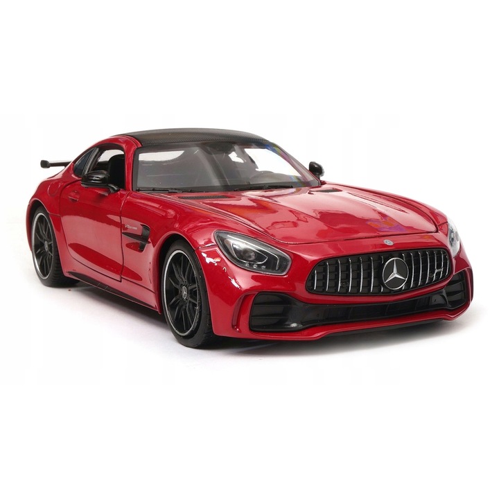 Mercedes-Benz 230SL modellautó, Welly, 1:24, piros, 17x9x6.5cm