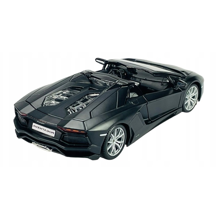 Modell fém Lamborghini Aventador Coupe 1:24, 33 elem, grafit, 20x8,5x4,5cm