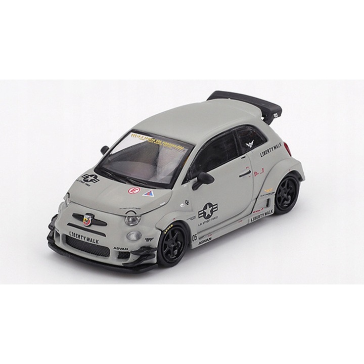 Masinuta Mini GT FIAT ABARTH 595 LB-WORKS x ABAS WORKS FIGHTERS 1:64