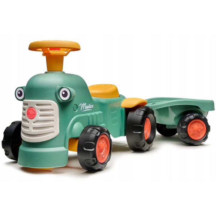 Tractoras cu Prajita de la Falk, Baby Maurice, Verde, 12 luni+, 25 kg
