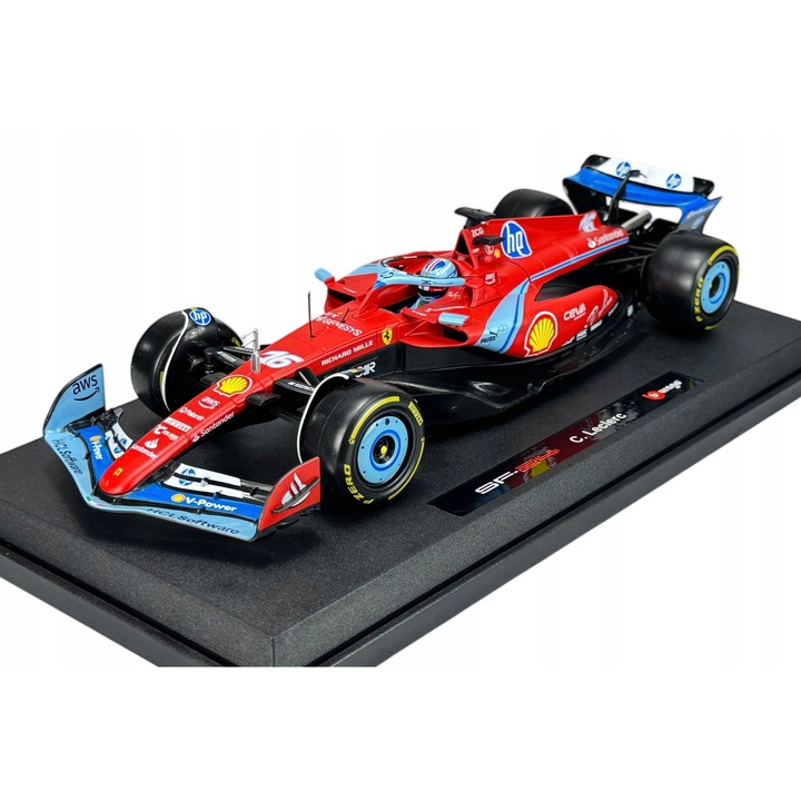 Bburago Ferrari 2024 F1 SF-24 #16 Leclerc GP Miami 1:18 kisautó