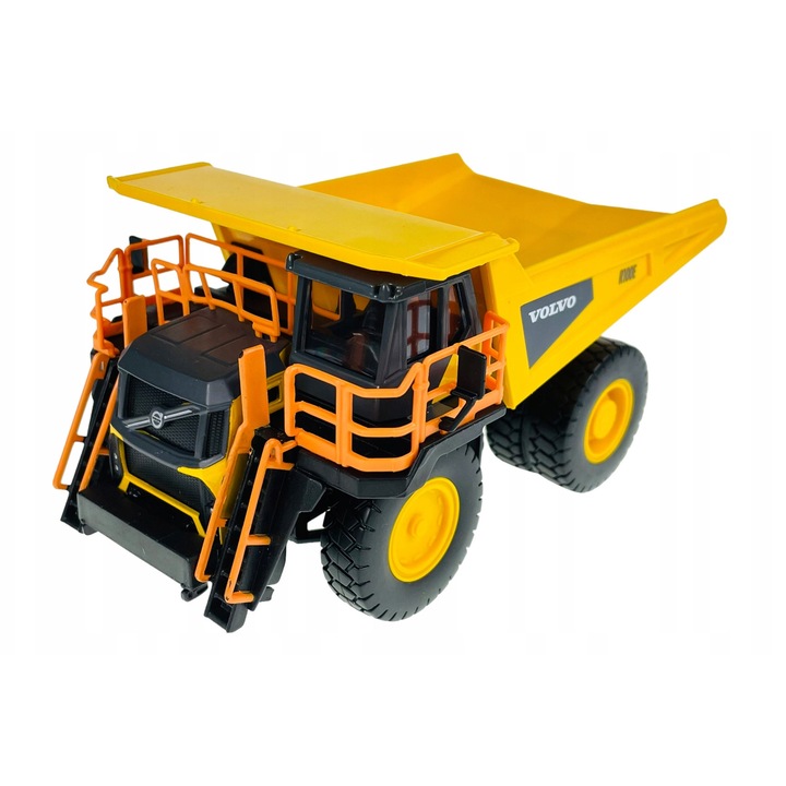 Buldozer metalic Bburago Volvo R 100E, 1:60, 20cm, cu elemente mobile, interior/exterior