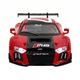 Kisautó, MSZ, Audi R8 LMS, fém, piros, 1:24