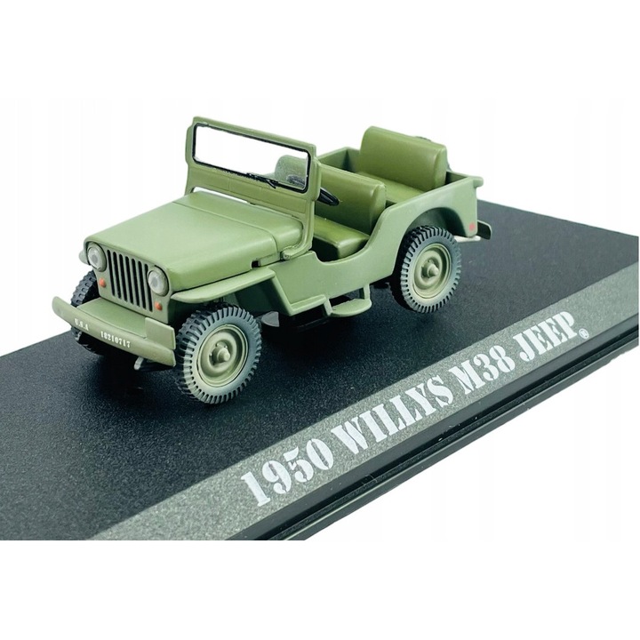 GreenLight M.A.S.H 1950 Willys M38 Jeep gyűjtői kisautó 1:43, zöld, 7cm