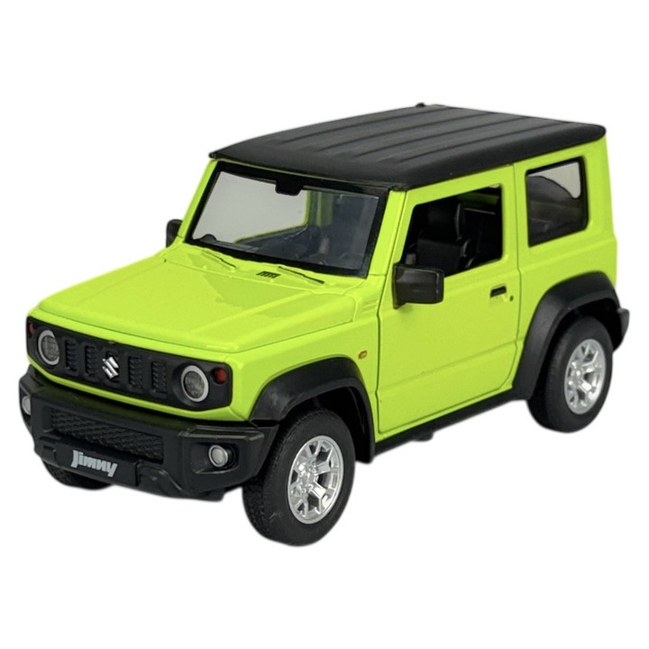 Masinuta Alloy Suzuki Jimny 1:24, fém, zöld, fényekkel és hangokkal