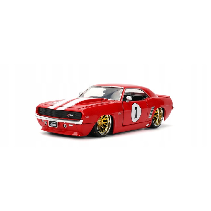 Fém autó 1969 Chevrolet Camaro, Jada Toys, 1:24, piros, 20.5cm