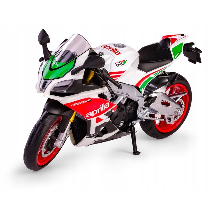 Automodell 2021 APRILIA RSV4 RR1000, fehér, 1:12, készlet