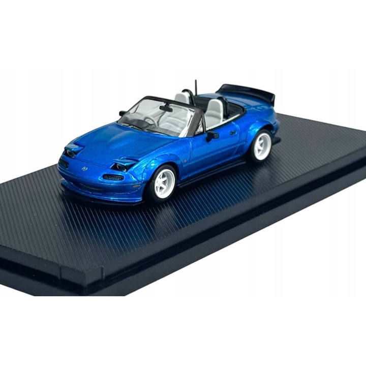 Modell fém Mazda MX-5 Miata, 1:64, készlet, kék, 6,5cm