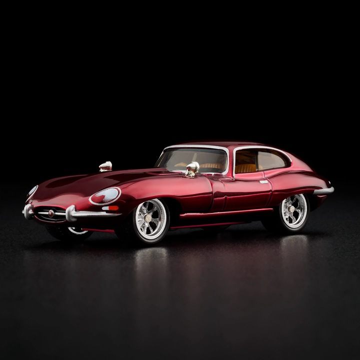 Masinuta Hot Wheels, Jaguar E-Type, model 1964, rosu, colectie