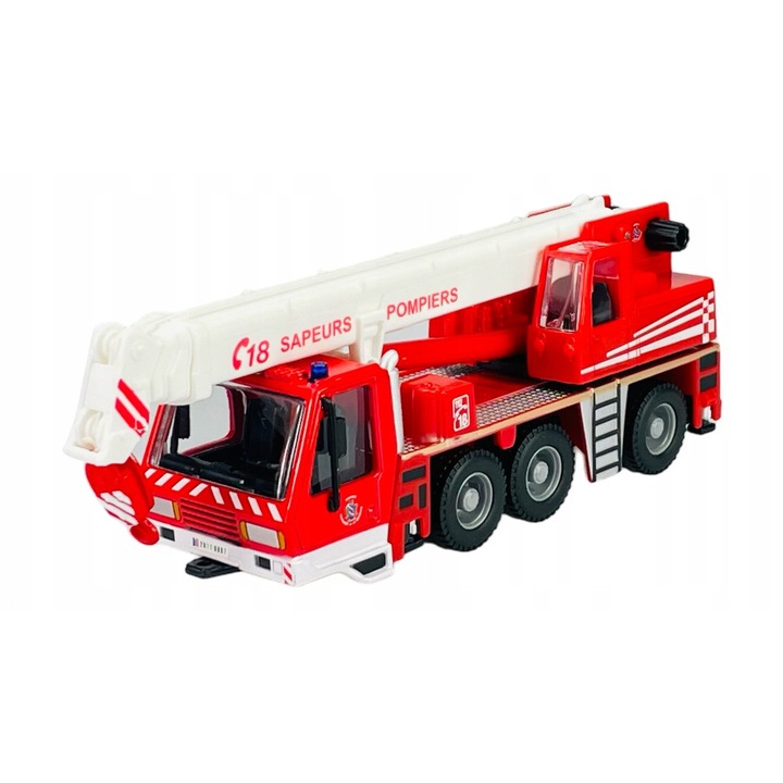 Masinuta Bburago, DZWIG EMERGENCY, 1:50, 19x6cm