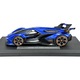 Lamborghini V12 Vision Gran Turismo modellautó, 1:18, kék, 24x10cm