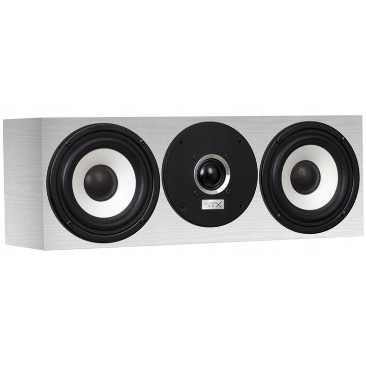 Boxa centrala STX Quant 300 C, 2 cai, alb, 35.5x13x11cm