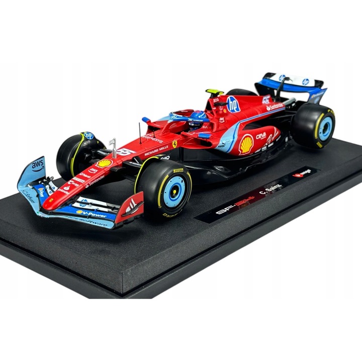 Masinuta, Bburago, Ferrari 2024 F1 SF-24 #55 Perez, 1:18