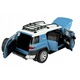 TOYOTA FJ CRUISER fém kisautó, kék, 1:24, nyitható ajtókkal és motorháztetővel, méretei 21,5x9x9cm