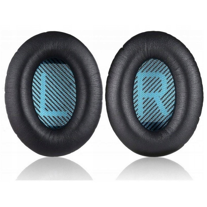Nausnici pentru casti BOSE QuietComfort, piele naturala, negru, set
