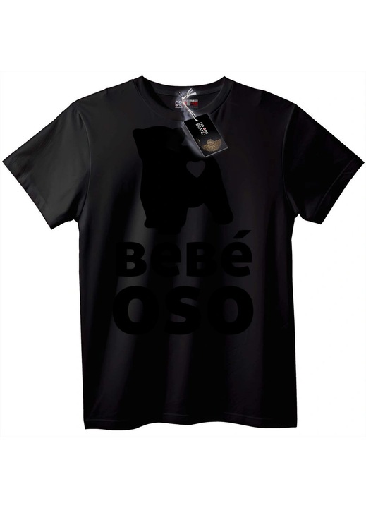 Póló, maci, Fekete