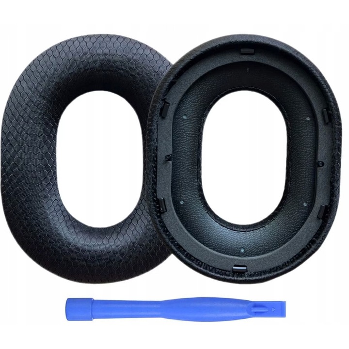 Pady pentru casti Razer Blackshark V3 Pro, set, material respirabil, negru