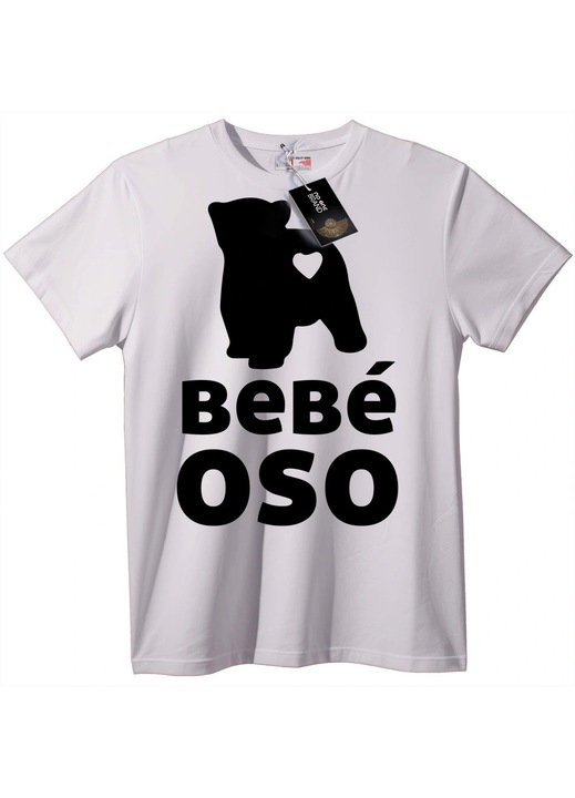 Póló, maci, Fehér