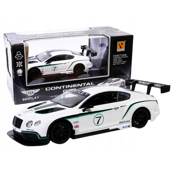 RC Autó Dromader Bentley Continental GT3 1:24, autentikus részletek