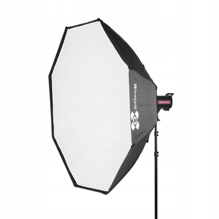 Softbox octogonal Quadralite Octa 120cm, 2kg, universal montaj Bowens, interior argintiu