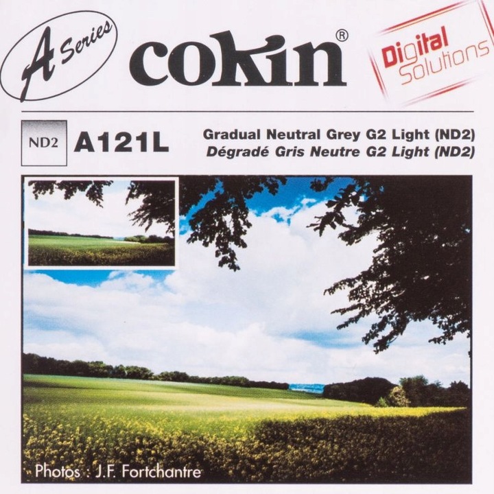 Filtru Cokin A121L, polowkowy, ND2, gri, dimensiune S, set complet
