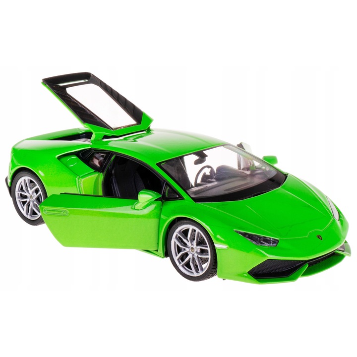 Modell fém Lamborghini Huracan Coupe 1:24, zöld, 18x9,5x4,5cm