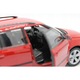 Skoda Fabia Combi II fém kisautó, Welly, piros, 1:24, precíz részletek, nyitható ajtók
