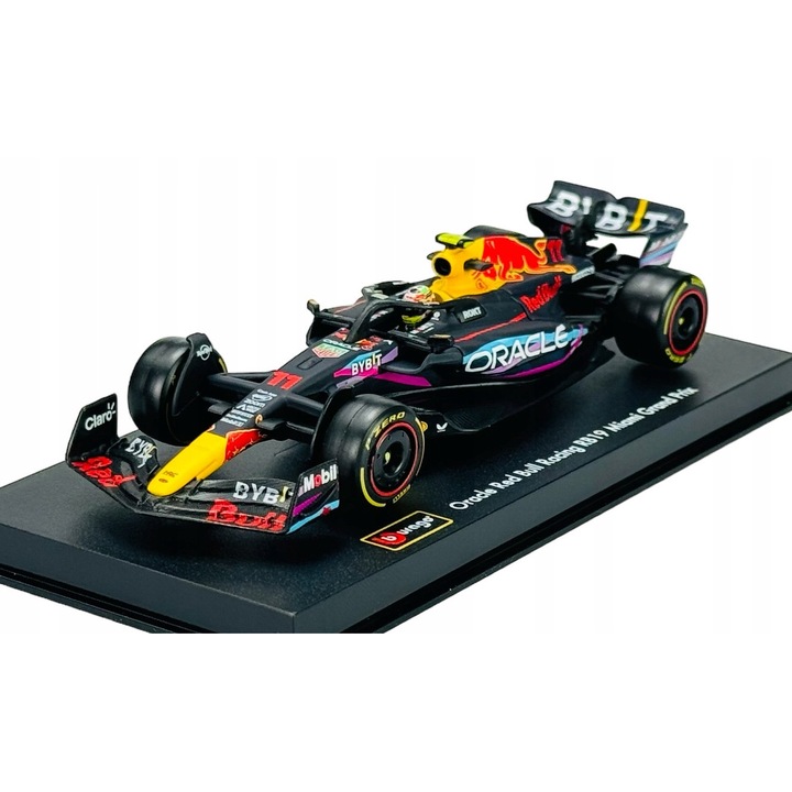 Masinuta colectie, Bburago, F1 Red Bull RB19 #11 Sergio Perez, 1:43, 12cm, cu gablota