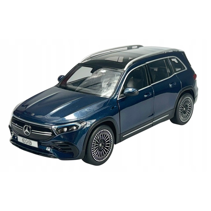 Solido Mercedes-Benz EQB X243 modellautó, 1:18, farmerkék, 25x13x10cm