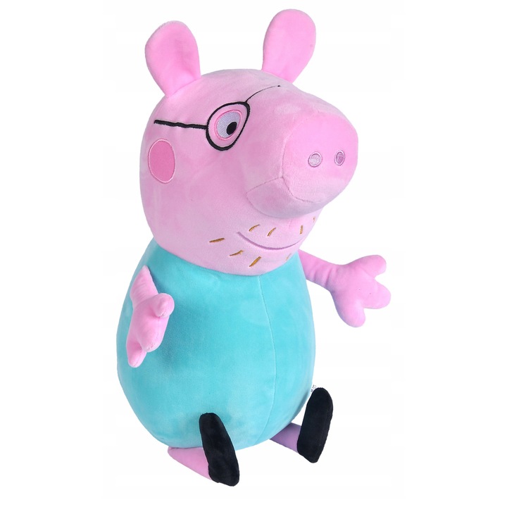 Jucarie de plus, Simba, Mascota Tata Swinka, 37cm, roz, din plus moale